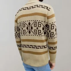 Truien & Vesten Heren*Isto - Retro zomer vest voor heren Khaki