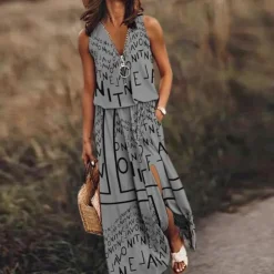 Jurken & Jumpsuits Dames*Iva - Elegante damesjurk met zomerse print