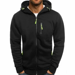 Jassen Heren*JACKS - Lichte zomertrui met rits en capuchon voor heren