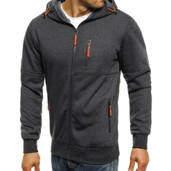 Jassen Heren*JACKS - Lichte zomertrui met rits en capuchon voor heren