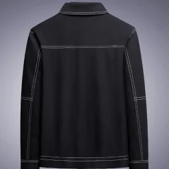 Jassen Heren*Jakob - Stijlvolle zomer herenjas Zwart