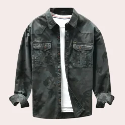 Shirts Heren*Jakub - Stijlvol en comfortabel camouflageoverhemd voor heren, perfect voor de lente en zomer.