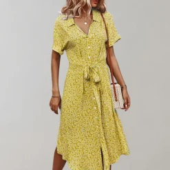 Jurken & Jumpsuits Dames*Janie - Midi zomerjurk voor dames - Perfect voor Lente en Zomer