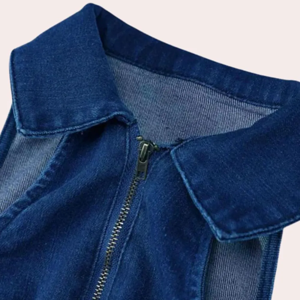 Jurken & Jumpsuits Dames*Janna - Zomerse mouwloze jumpsuit voor dames Blauw