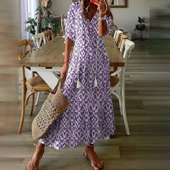 Jurken & Jumpsuits Dames*JANNE - Boho maxi zomerjurk