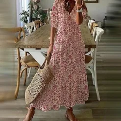 Jurken & Jumpsuits Dames*JANNE - Boho maxi zomerjurk