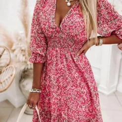 Jurken & Jumpsuits Dames*JANNINE - Luchtige midi zomerjurk voor dames