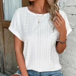 Topjes & Shirts Dames*JAYLANI - Vrouwen casual zomer overhemd