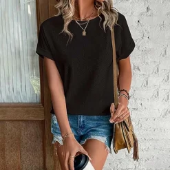 Topjes & Shirts Dames*JAYLANI - Vrouwen casual zomer overhemd