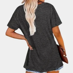 Topjes & Shirts Dames*Jazmina - Casual Zomerse Halloween T-shirt voor dames Donkergrijs