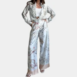 Sets Dames*Jazzlyn - Trendy en Comfortabele 2-delige Damesset voor de Zomer Bloemen