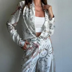 Sets Dames*Jazzlyn - Trendy en Comfortabele 2-delige Damesset voor de Zomer Bloemen