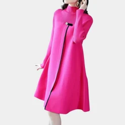 Jurken & Jumpsuits Dames*JEANETTE - Luchtige Zomer Trui Jurk voor Dames Roze