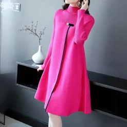 Jurken & Jumpsuits Dames*JEANETTE - Luchtige Zomer Trui Jurk voor Dames Roze