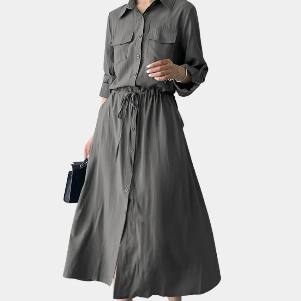 Jurken & Jumpsuits Dames*Jelena - Casual damesjurk met knopen voor de zomer