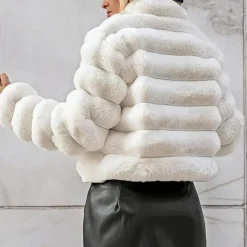 Jassen Dames*JESSICA - Casual Bontjas voor Dames Wit