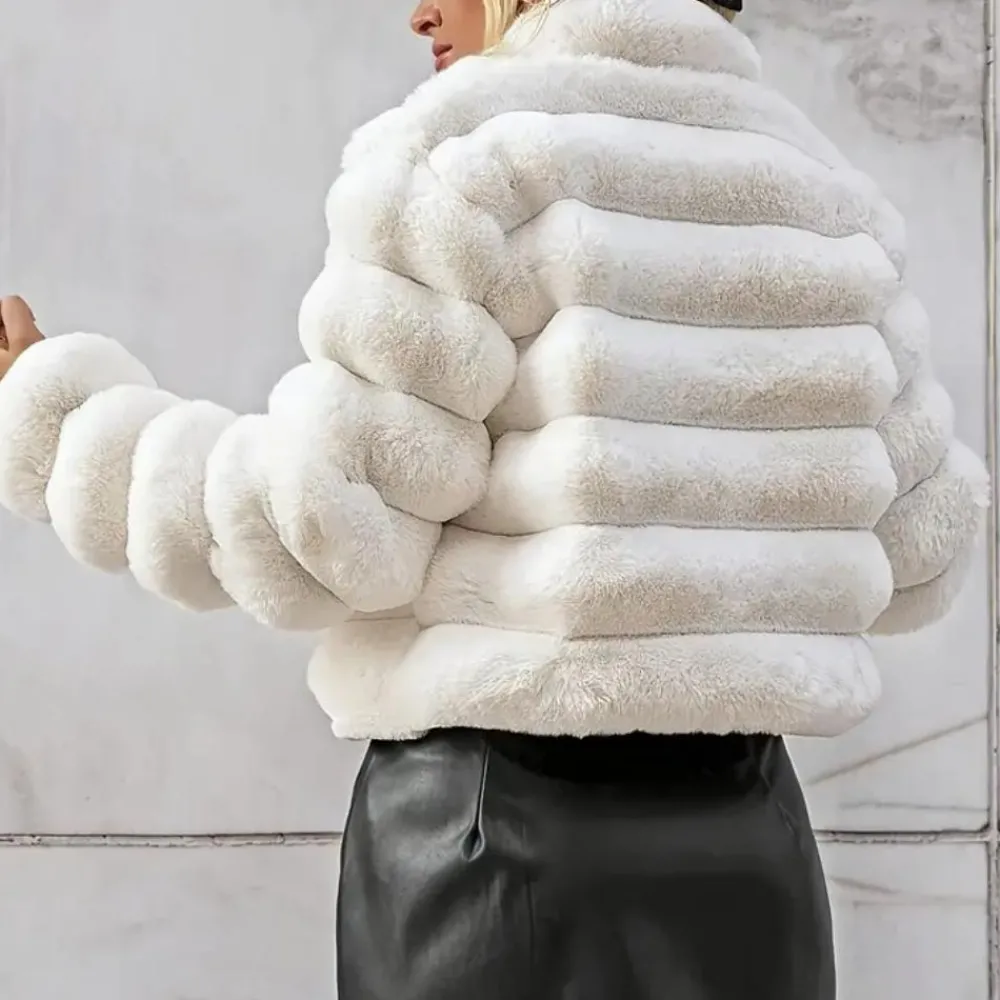 Jassen Dames*JESSICA - Casual Bontjas voor Dames Wit