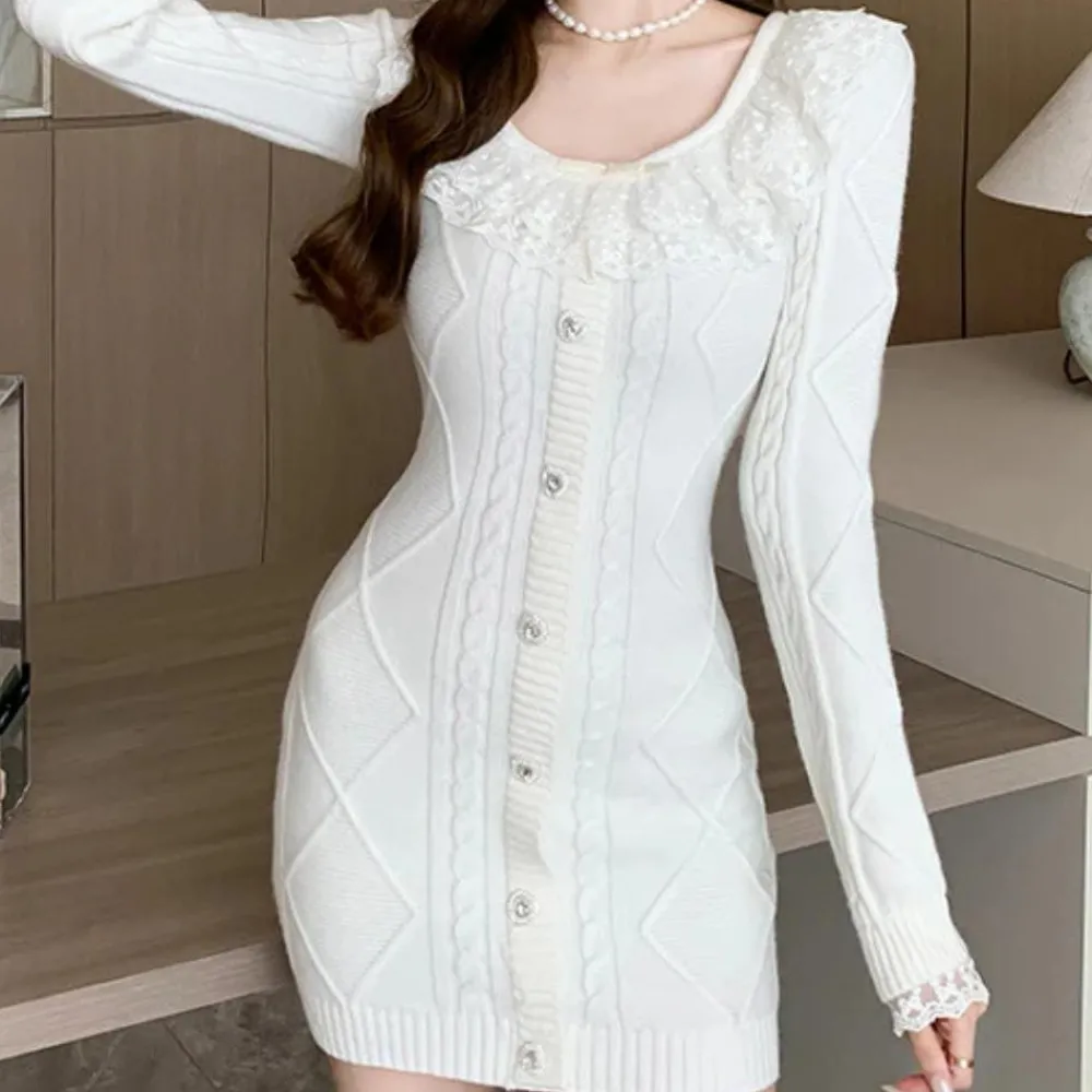 Jurken & Jumpsuits Dames*JOANNA - Comfortabele Zomerse Gebreide Jurk voor Dames Wit