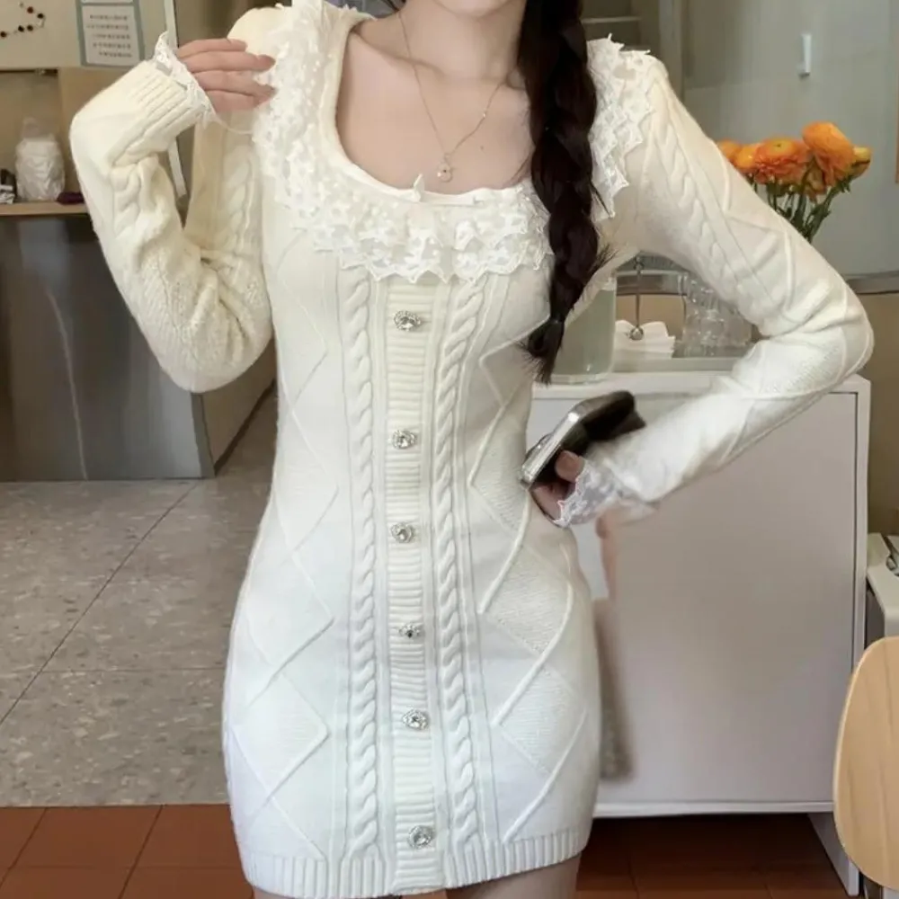 Jurken & Jumpsuits Dames*JOANNA - Comfortabele Zomerse Gebreide Jurk voor Dames Wit