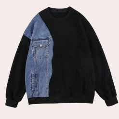 Truien & Vesten Heren*JOEL - Geraffineerde Denim Zomerse Trui voor Heren