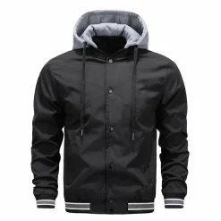 Jassen Heren*JOHANNES - Trendy capuchon jas voor mannen - Lente/Zomer editie