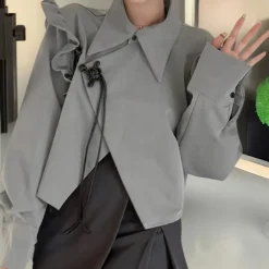 Topjes & Shirts Dames*JONETTE - Trendy Zomertop voor Dames Grijs