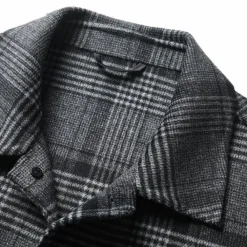 Jassen Heren*JOSHUA - Luxe Geruite Zomerjas voor Heren Zwart