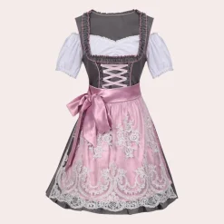 Jurken & Jumpsuits Dames*Josiane - Minimalistische Zomer Oktoberfest Jurk voor vrouwen Grijs