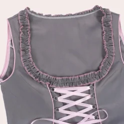 Jurken & Jumpsuits Dames*Josiane - Minimalistische Zomer Oktoberfest Jurk voor vrouwen Grijs