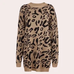 Truien & Vesten Dames*Joska - Stijlvolle Zomerse Damestrui met Luipaardprint