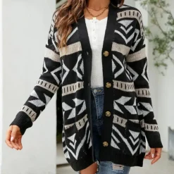 Truien & Vesten Dames*Judith - Trendy geruit damesvest voor de zomer