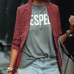 Blazers & Blouses Dames*JUNI - Elegante zomerblazer Rood