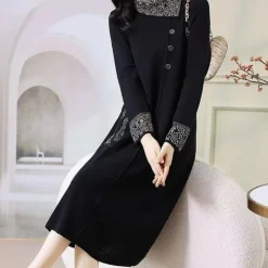 Jurken & Jumpsuits Dames*JUNIA - Trendy Zomerjurk voor Dames Zwart