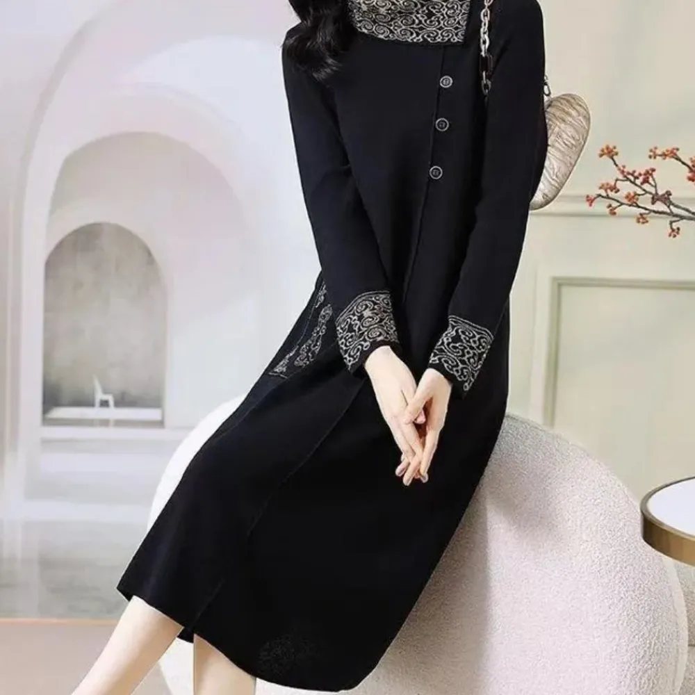 Jurken & Jumpsuits Dames*JUNIA - Trendy Zomerjurk voor Dames Zwart