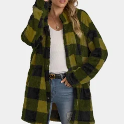 Jassen Dames*KAHLIA - Zomerse Geruite Mantel voor Dames