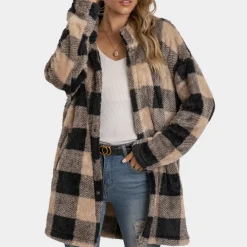 Jassen Dames*KAHLIA - Zomerse Geruite Mantel voor Dames