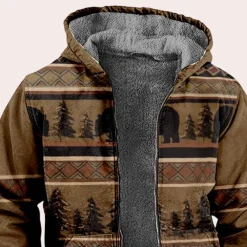 Jassen Heren*KAIMEE - Klassiek Capuchonjack voor Heren - Zomereditie Bruin