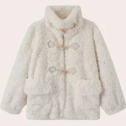 Jassen Dames*KALONI - Luxe Warme Winterjas voor Dames Wit