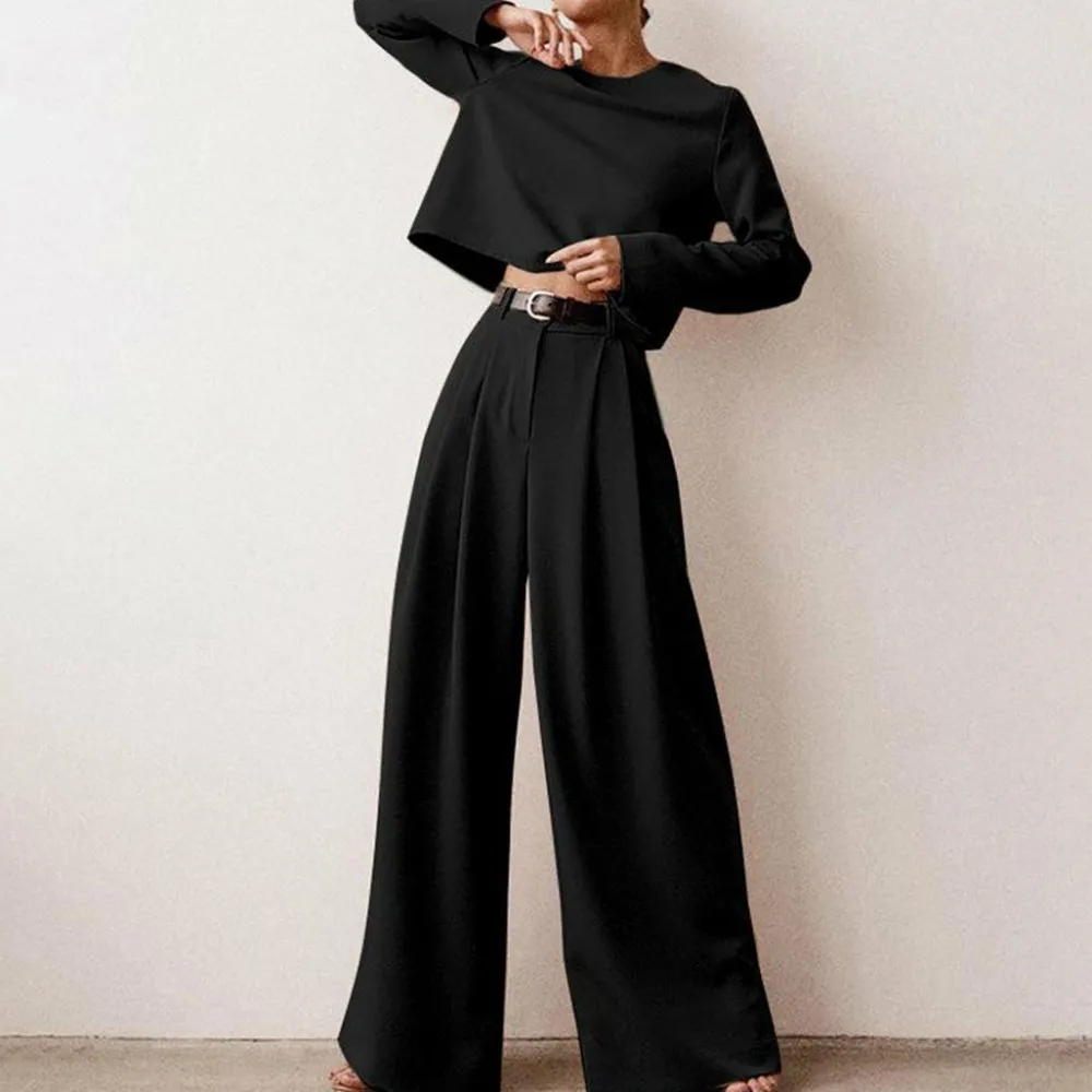 Sets Dames*KAMIYAH - Elegante zomerse tweedelige palazzo set