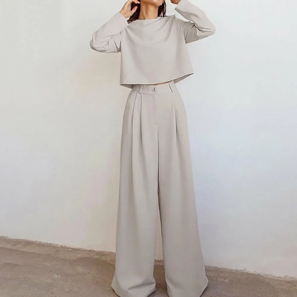 Sets Dames*KAMIYAH - Elegante zomerse tweedelige palazzo set