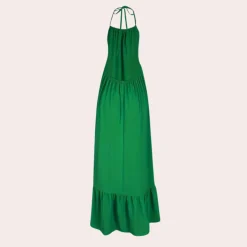 Jurken & Jumpsuits Dames*Karolina - Eenvoudige zomerse halterjurk voor dames Groen