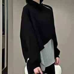 Topjes & Shirts Dames*KARYME - Moderne Sweatshirt voor Dames Zwart