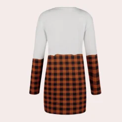 Truien & Vesten Dames*Kata - Trendy Plus Size Zomerse Halloween Pullover voor Dames Wit