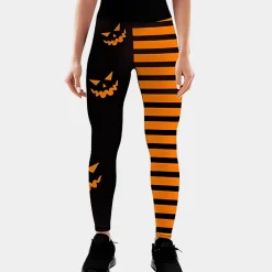 Broeken & Rokken Dames*Katalin - Comfortabele zomerlegging voor dames tijdens Halloween Oranje