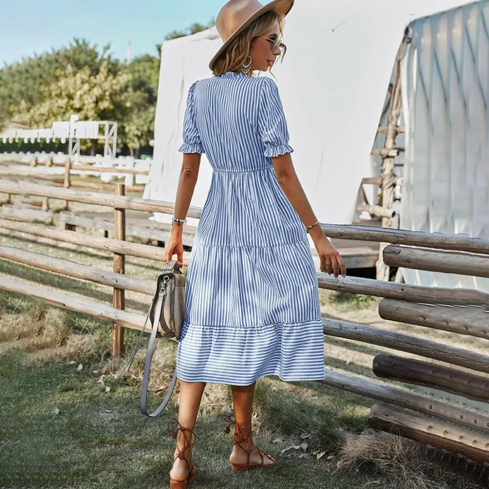 Jurken & Jumpsuits Dames*KATIE - Stijlvolle casual zomerjurk