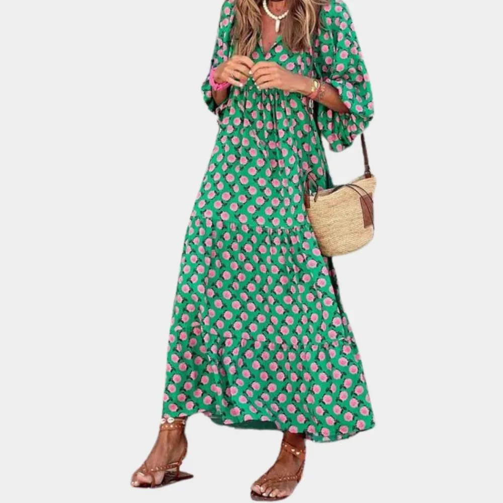 Jurken & Jumpsuits Dames*Katty - Trendy en comfortabele lange zomerjurk voor dames