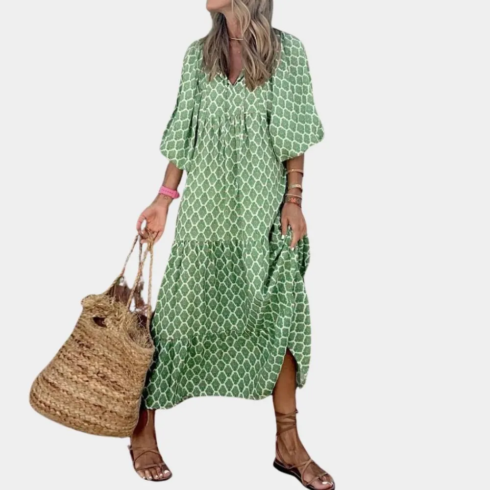 Jurken & Jumpsuits Dames*Katty - Trendy en comfortabele lange zomerjurk voor dames