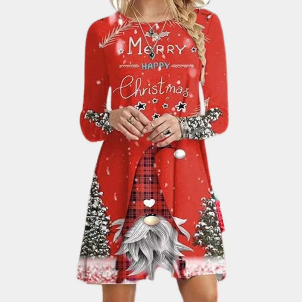 Jurken & Jumpsuits Dames*KEKA - Klassieke Zomerjurk voor Dames Rood