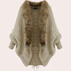 Truien & Vesten Dames*KEKALA - Comfortabel Gebreid Zomervest voor Dames Koffie