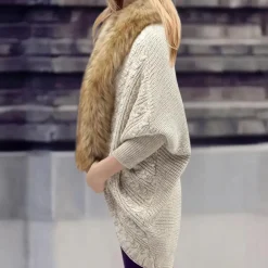 Truien & Vesten Dames*KEKALA - Comfortabel Gebreid Zomervest voor Dames Koffie